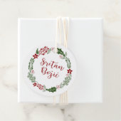 Kroatische Bosnische kerst, aangepast Bedankjes Labels (In situ)