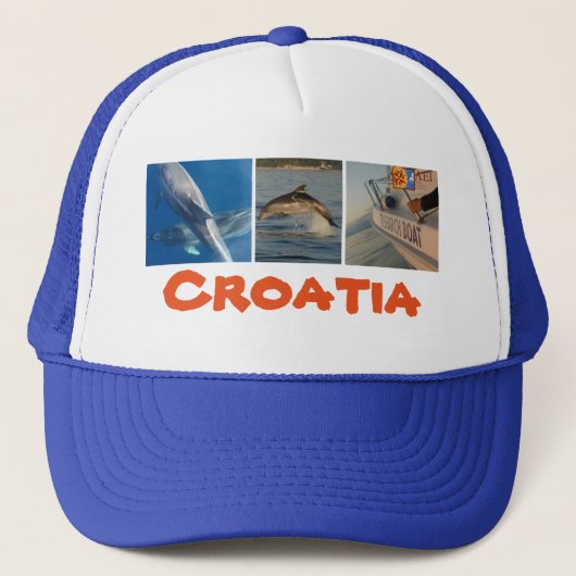 Kroatische dolfijnen trucker pet (Voorkant)