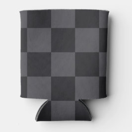 Kroatische Geometric Black Grey Bold Checkers Blikjeskoeler