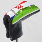 Kroatische golfer golfheadcover (3/4 voorkant)