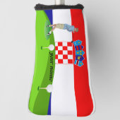 Kroatische golfer golfheadcover (Draai 90)