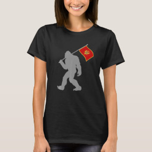 Kroatische Gora of Montenegrijnse vlag op Monteneg T-shirt