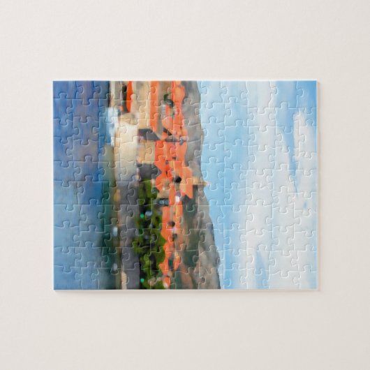 Kroatische haven legpuzzel (Horizontaal)
