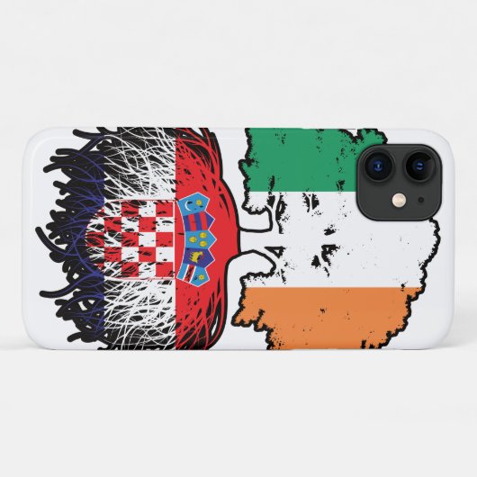 Kroatische Ierse vlag - boomstamwortels Case-Mate iPhone Case (Achterkant (horizontaal))