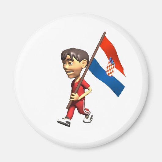 Kroatische jongen magneet (Voorkant)
