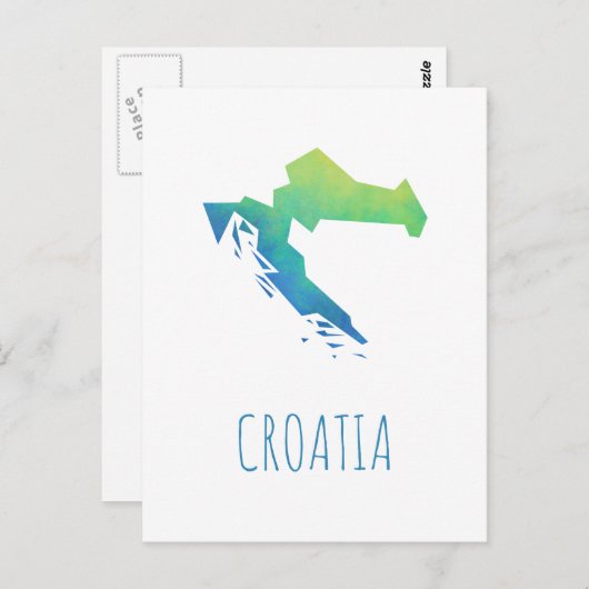 Kroatische kaart (Voorkant / Achterkant)