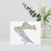 Kroatische kaart (Staand voorkant)