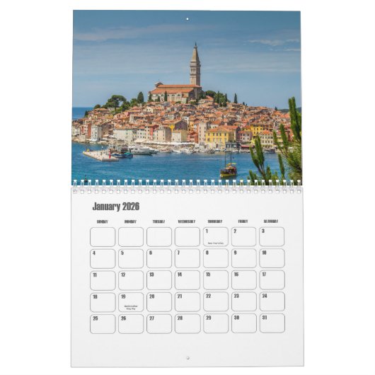 Kroatische kalender (Jan 2026)