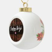 Kroatische kerst van Merry, Sretan Božić Rustic Keramische Bal Ornament (Rechts)