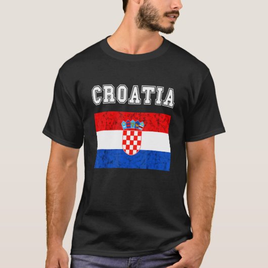 Kroatische Kroatische vlag Kroatische Kroatische r T-shirt (Voorkant)
