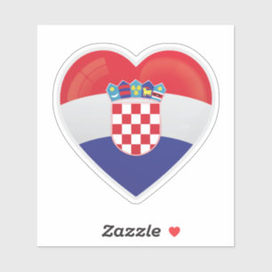 Kroatische liefdesvlag sticker