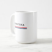 Kroatische lijnen koffiemok (Voorkant links)