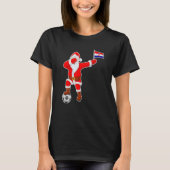 Kroatische marinier Dabbing Santa Kerstman F T-shirt (Voorkant)