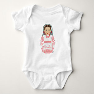 Kroatische Matryoshka Baby Bodysuit