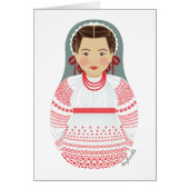 Kroatische Matryoshka Kaart (Voorkant)
