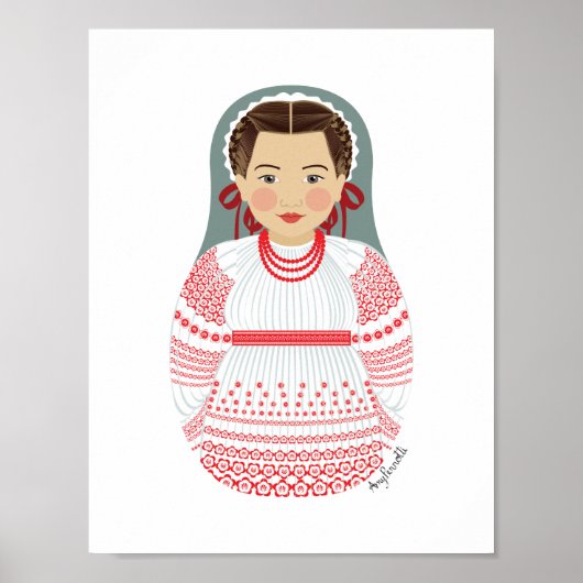 Kroatische Matryoshka Poster (Voorkant)