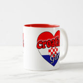 Kroatische Mok van tweetone koffie-koffie (Voorkant rechts)