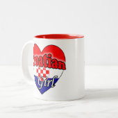 Kroatische Mok van tweetone koffie-koffie (Voorkant links)