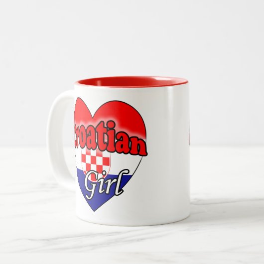 Kroatische Mok van tweetone koffie-koffie (Voorkant links)
