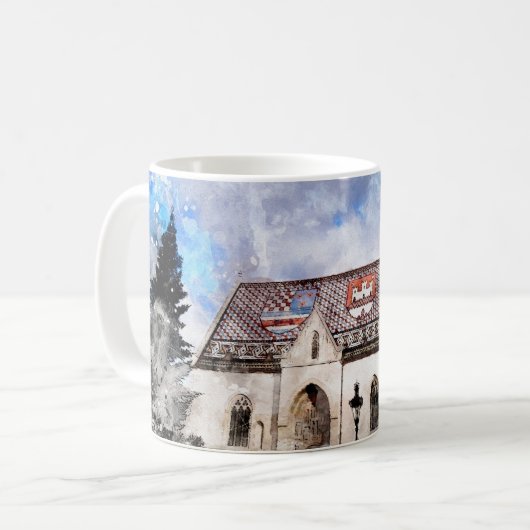 Kroatische Mok Zagreb (Voorkant links)