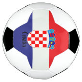 Kroatische nationale vlaggenpatriottische cadeaus voetbal (Gedraaid)