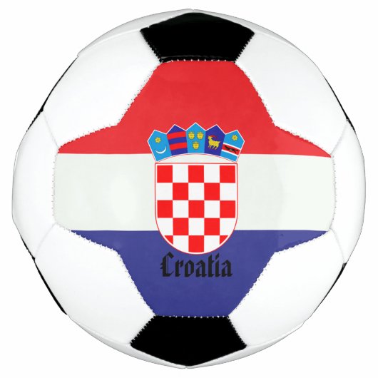 Kroatische nationale vlaggenpatriottische cadeaus voetbal (Voorkant)
