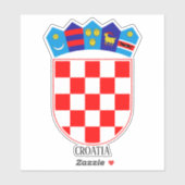 Kroatische nationale wapenschild patriottisch sticker (Vel)