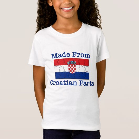 Kroatische onderdelen t-shirt (Voorkant)