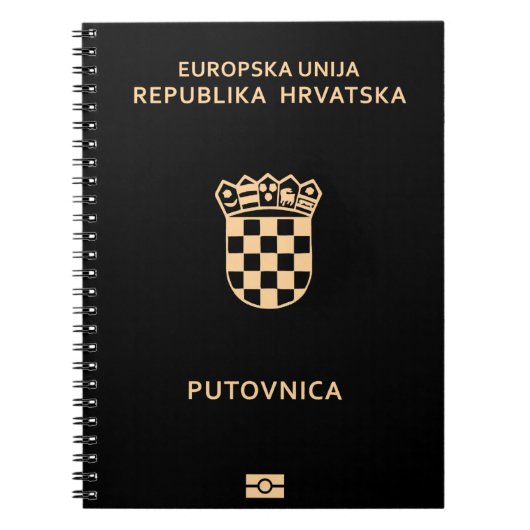 Kroatische paspoortdekking notitieboek (Voorkant)