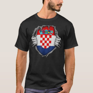 Kroatische patriottische Kroatische vlag T-shirt