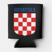 Kroatische patroonmantel blikjeskoeler (Voorkant)