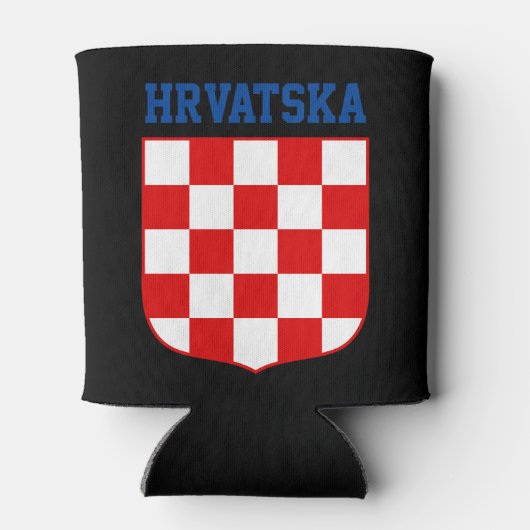 Kroatische patroonmantel blikjeskoeler (Achterkant)