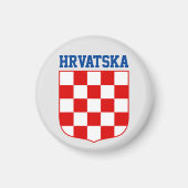 Kroatische patroonmantel magneet (Voorkant)