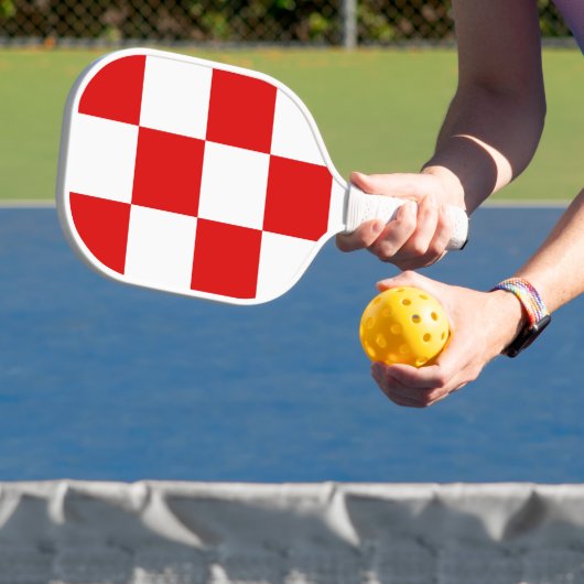 Kroatische patroonmantel pickleball paddle (Insitu)