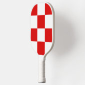 Kroatische patroonmantel pickleball paddle (Links)