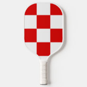Kroatische patroonmantel pickleball paddle (Voorkant)