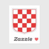 Kroatische patroonmantel sticker (Vel)