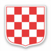 Kroatische patroonmantel sticker (Voorkant)