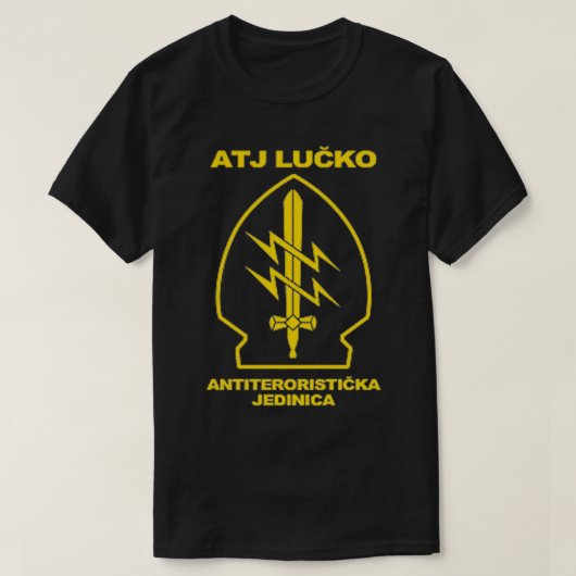 Kroatische politie ATJ LUCKO Specijalna Policija T T-shirt (Design voorkant)