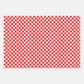 Kroatische rode en witte cheques — Papierblad met  Inpakpapier Vel (Voorkant)