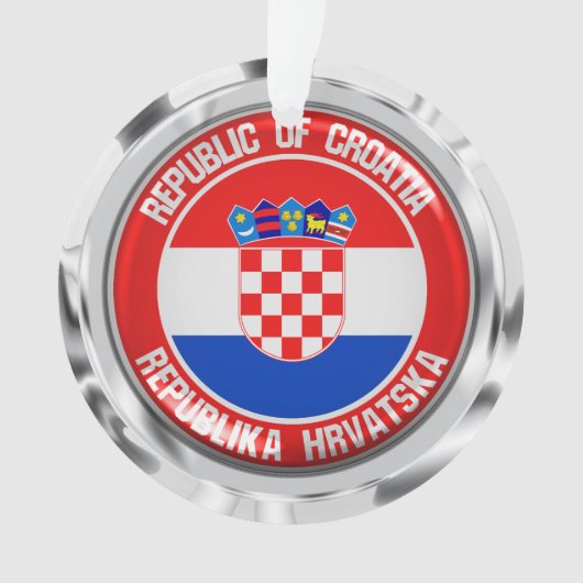 Kroatische ronde Emblem Ornament (voorkant)