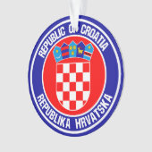 Kroatische ronde Emblem Ornament (voorkant)