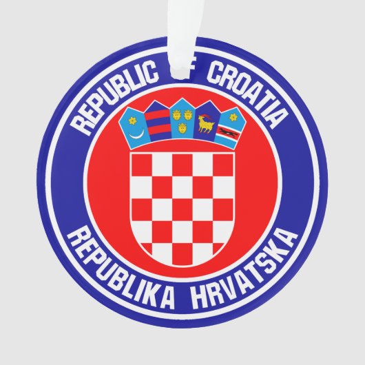 Kroatische ronde Emblem Ornament (voorkant)