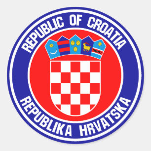 Kroatische ronde Emblem Sticker