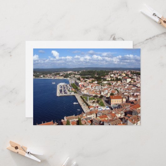 Kroatische Skyline Kaart (Voorkant / Achterkant in situ)