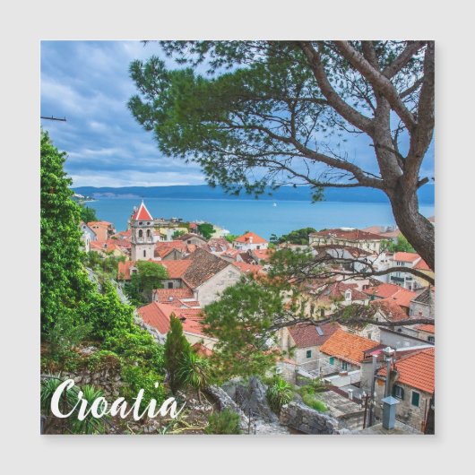 Kroatische stad Omis. (Voorkant)