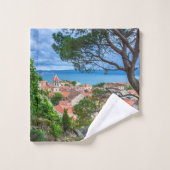Kroatische stad Omis. Bad Handdoek (Wasdoekje)