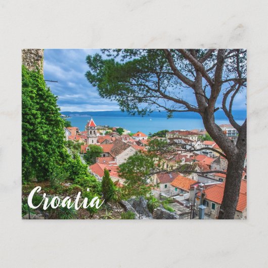 Kroatische stad Omis Briefkaart (Voorkant)