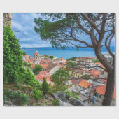 Kroatische stad Omis Cadeaupapier (Vlak)