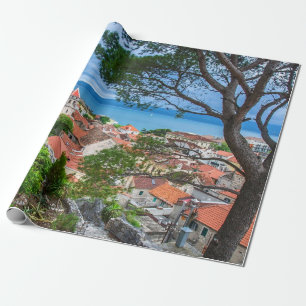 Kroatische stad Omis Cadeaupapier